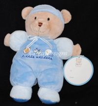 Carters Just One Year JOY LITTLE ATHLETE Boy Blue Rattle Lovey Plush